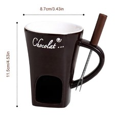 Chocolate Fondue Mug, Warmer Mug Party Anniversary Melting Mug Chocolate HOT