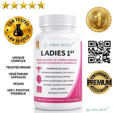 PCOS SUPPLEMENT FOR WOMEN INOSITOL SUPPLEMENT MYO & D CHIRO HORMONE SUPPORT