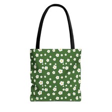 Floral Print Tote Bag, Eco-Friendly Shopping Bag, Summer Picnic Bag, Tote ... 