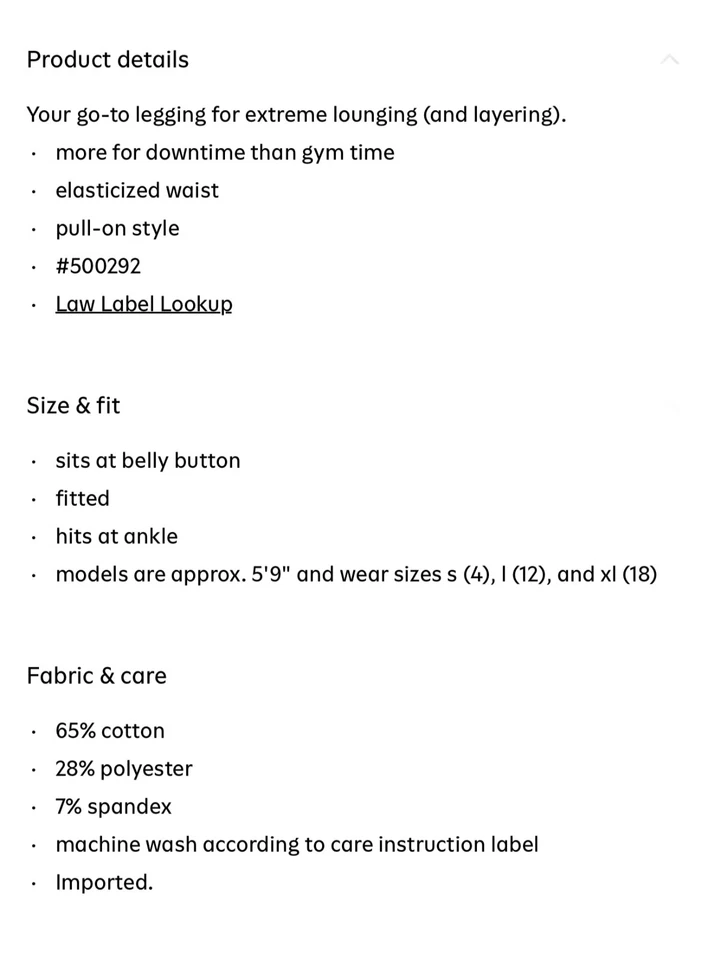 Leggings Old Navy para mujer talla 4X ~ negros talle alto forrados de vellón nuevos con etiquetas $23 Foto 4 de 4