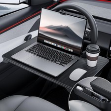 YONZEE 2-in-1 Car Steering Wheel Desk Tray  Car Seat Gap Filler Organizer  821