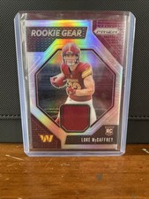 Luke Mccaffrey Rookie Gear Silver Prizm