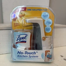 Lysol No Touch Kitchen System W/ Soap Refill Sparkling Tangerine Discontinued