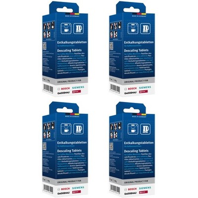 4 x Bosch Siemens Entkalkungstabletten 00312574 AUCH TZ60002, TCZ6002, 00311864