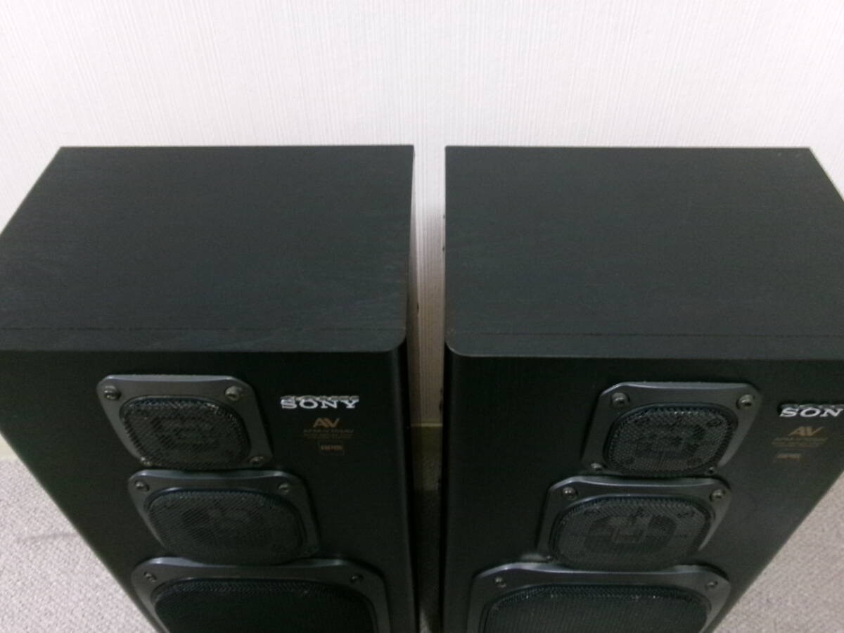 SONY APM-V705AVSpeaker System 2 pairs Pedestal Audio Black Working SONY APM-V705AVSpeaker System 2 pairs Pedestal Audio Black Working