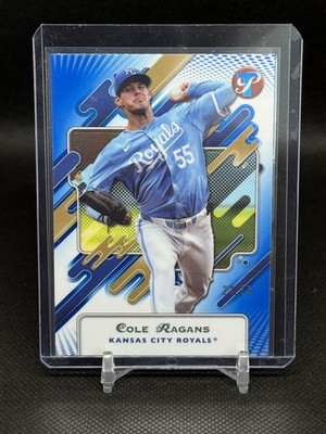 2025 Topps Pristine Cole Ragans Blue Refractor /75 #132