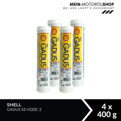 Shell Gadus S3 V220C 2 Mehrzweckfett 4x400 Gramm