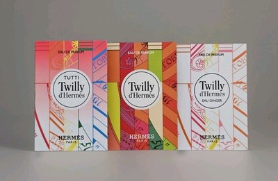Hermes 3 Teiliges Mini Set Twilly D'Hermes / Twilly Ginger / Tutti Twilly 