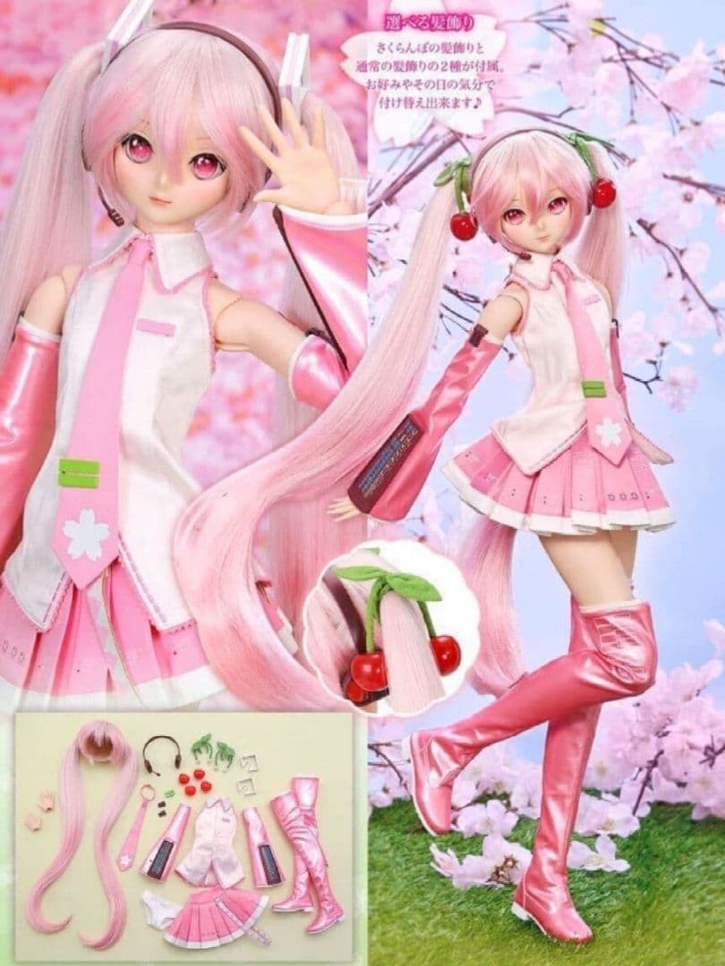 Volks DD Sakura Miku 2.0 Dollfie Dream PVC & ABS Doll Vocaloid | eBay