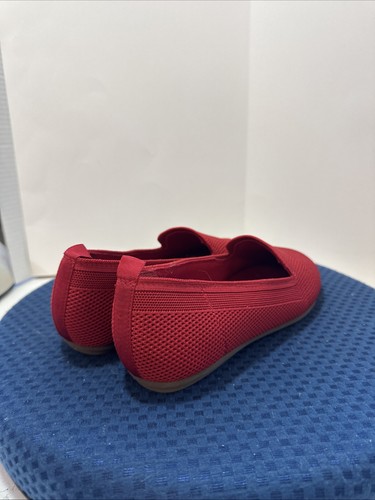 Bandolino Womans Loafer 7 1/2M Red Flat Classic Office Wear Momcore Grandmacore - Picture 5 of 13