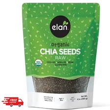 Elan Organic Chia Seeds, Non-GMO, Vegan, Gluten-Free , Superfood 8.8 oz NEW US*
