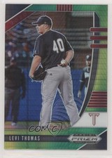 2020 Panini Prizm Draft Picks Green & Yellow Hyper Levi Thomas #PDP109 8x7