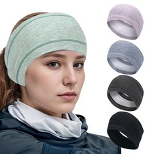Winter Sweatband Ear Warmer Fleece Headband Thermal Hair Head for Cold Weather