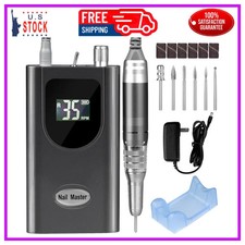 HoMove Portable Nail Drill 35000RPM Rechargeable Electric E-File for Acrylic Gel