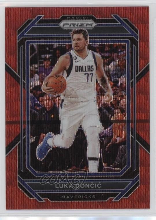 2022-23 Panini Prizm Ruby Wave Prizm Luka Doncic #196 5jz
