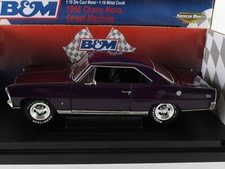 1966 Nova Street Machine Purple Bm American Muscle Ertl 118 1 Of 5000 37102