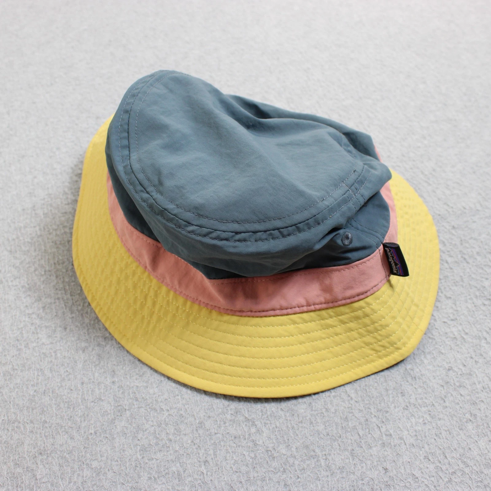Patagonia Nylon Bucket Hat Men One Size Blue Yellow Adjustable Outdoor Summer
Opens in a new window