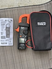 Klein Tools CL600 Digital Clamp Meter True RMS 600A Multimeter W Case FOR PARTS