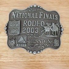 Hesston 2003 Belt Buckle Wrangler NFR Commemorative Rodeo National Finals