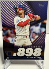 Topps 2025 Series 2 Ops Best OPS Leaders .898 Bryce Harper Phillies #OPS-10