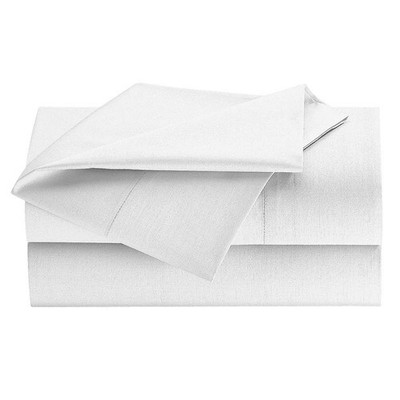 MARTEX 1A30174 Flat Sheet,104 in L,Fresh White 52JN85