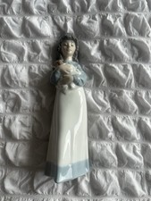 NAO By Llandro Girl Holding Puppy Porcelain Figurine Made In Spain