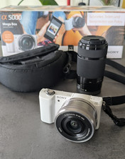 Sony Alpha A5000 Mirrorless Digital Camera With 16-50mm and 55-210mm