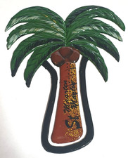 Dutch Palm Tree Plastic Bookmark Paper Clip Sint Maarten Netherlands Caribbean