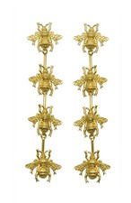 Gold-Tone Multi-Bee Dangle Earrings