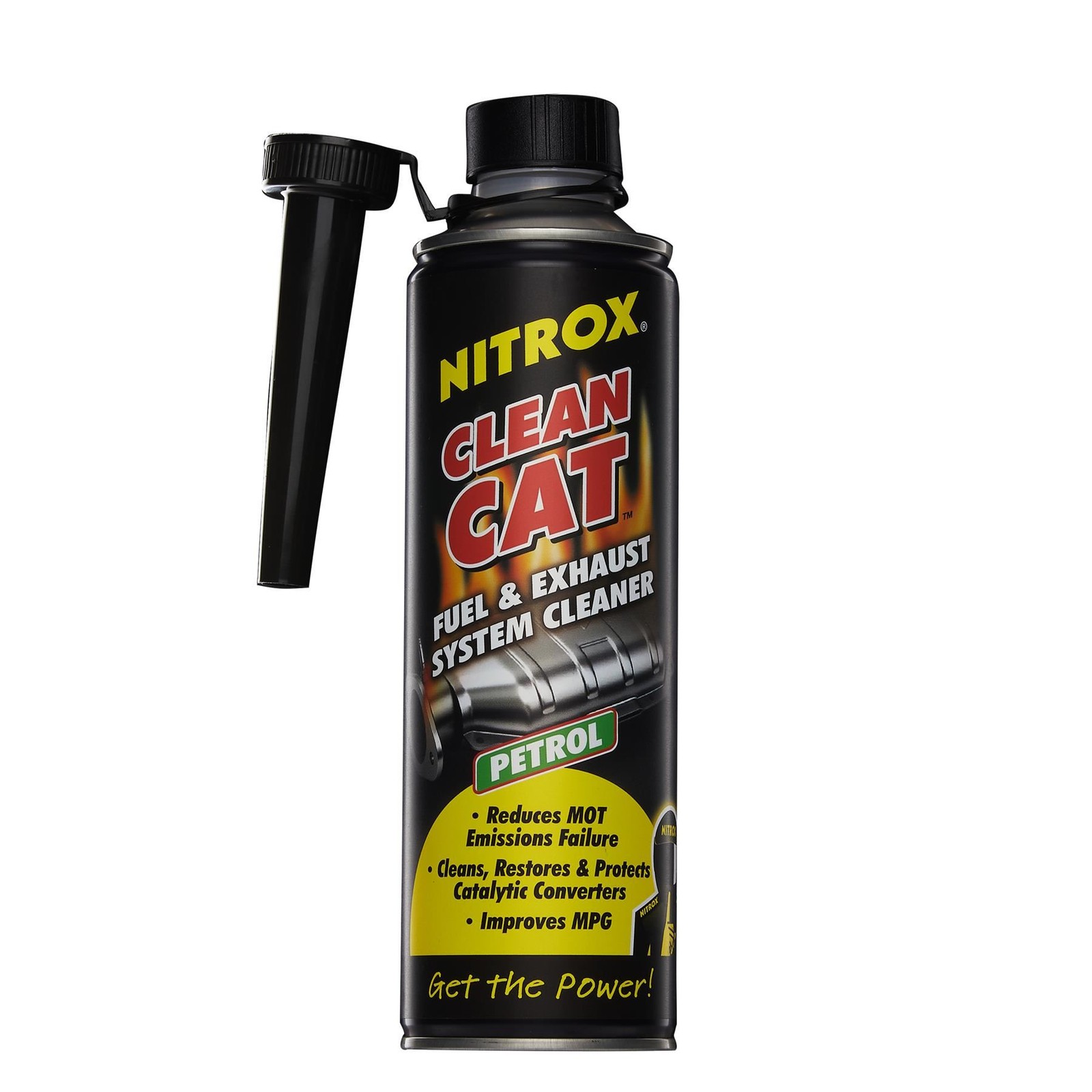 Nitrox Clean Cat Petrol Fuel and Exhaust System Cleaner 500ml