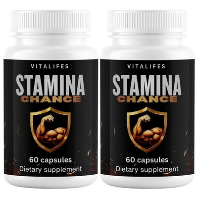 (2 Pack) Stamina Chance for Men Advanced Male Enhancement Performance & Energy