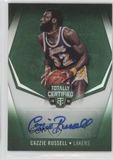 2015-16 Totally Certified Signatures Mirror Green 1/5 Cazzie Russell Auto s7f