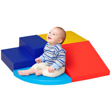 4pc Foam Block Kids Crawl Climb Set, Easy-to-clean, Soft Surface, Lightweight