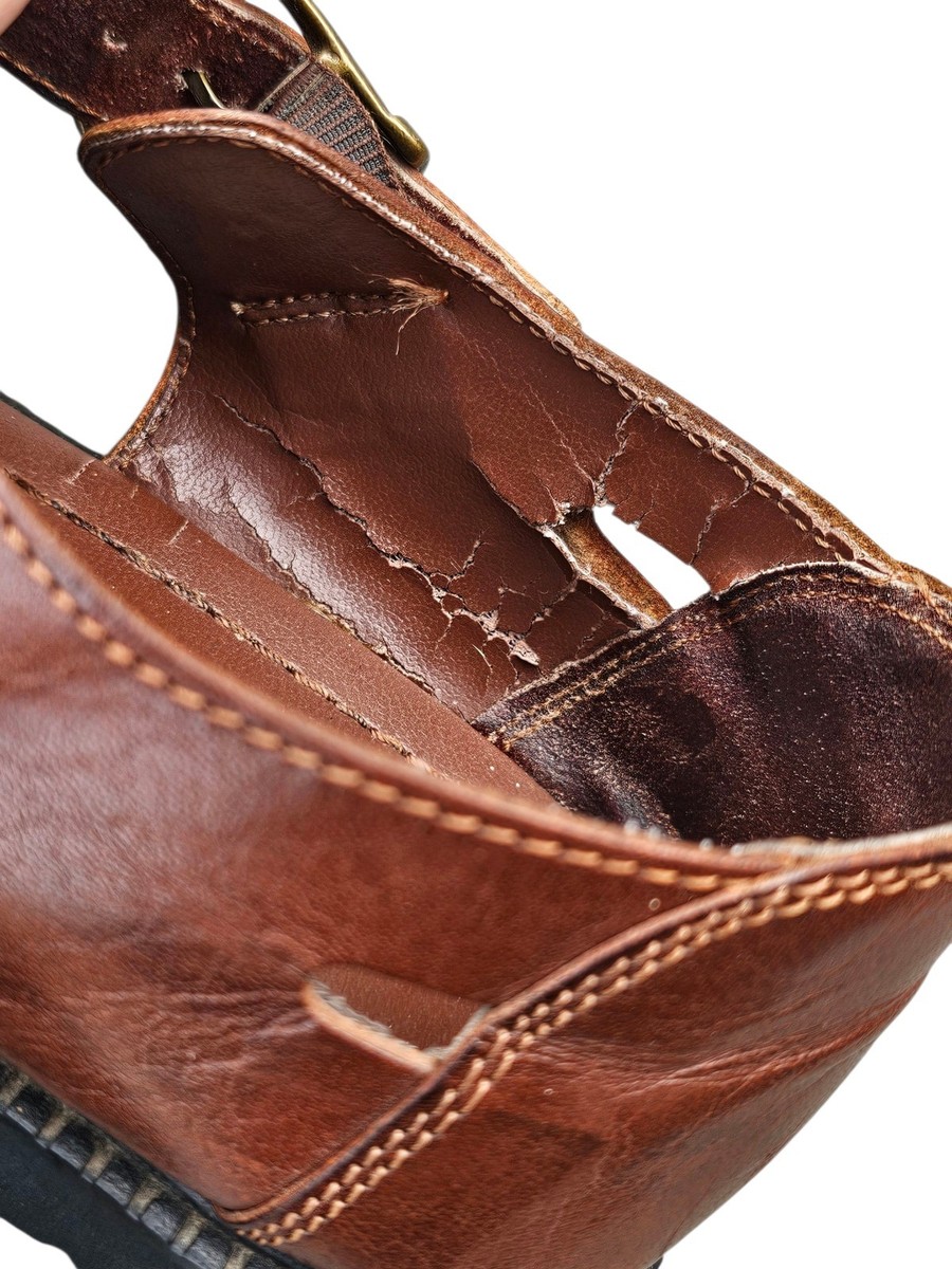 Stacy Adams Mens 8 M Woven Brown Leather Tonga Huarache  display picture 3