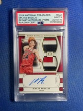 2024-25 National Treasures Matas Buzelis Materials Dual  Auto RPA 25/25 Psa 9/10
