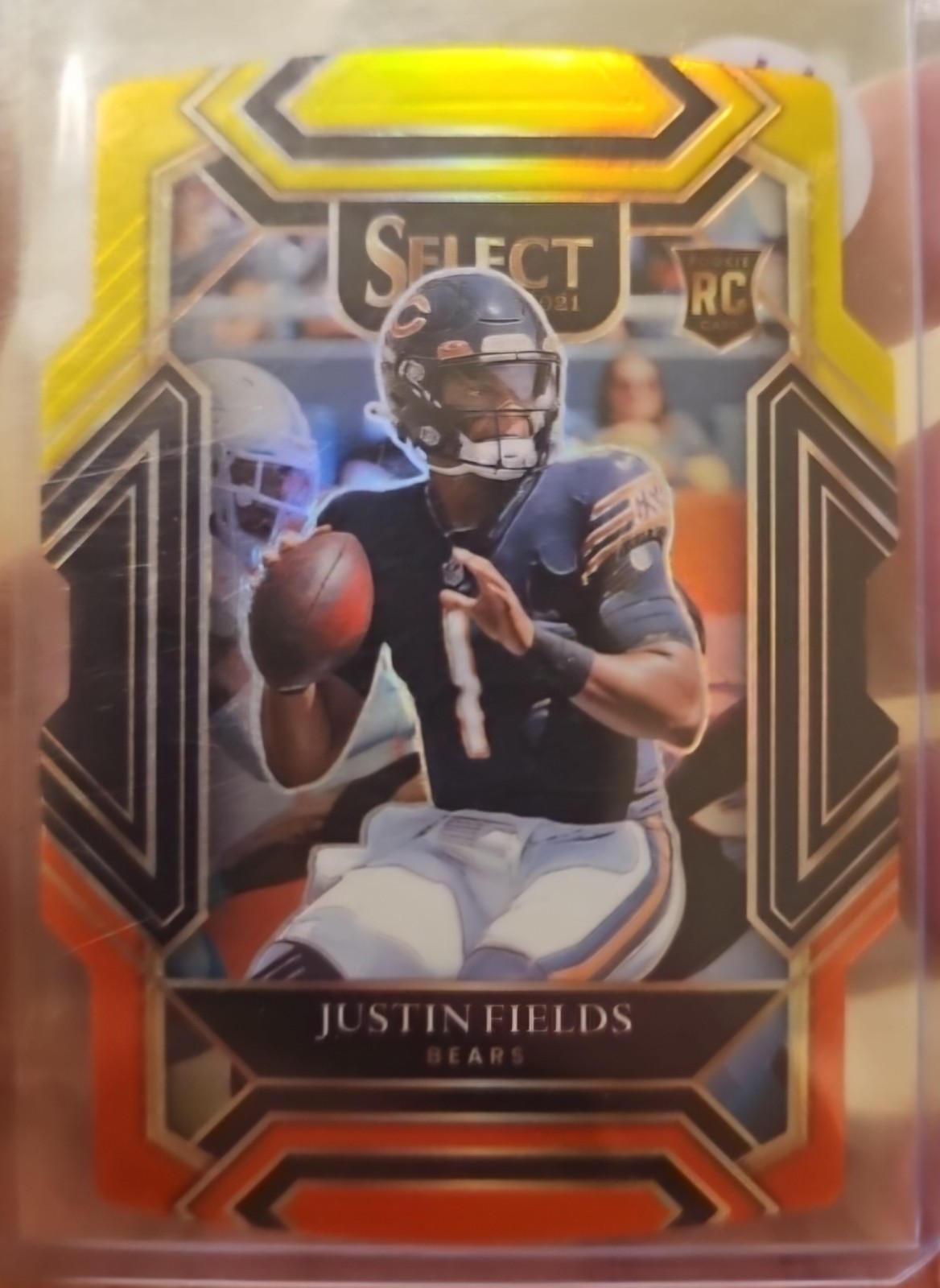 JUSTIN FIELDS 2021 PANINI SELECT CLUB LEVEL#250+ YELLOW AND RED DIE CUT