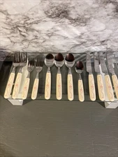 Corelle English Breakfast Stainless Steel Flatware 12 Pc Vintage Coordinating