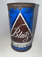 Blatz Beer - 1950s Christmas Series Can - BLUE - Milwaukee, Wisconsin- WI