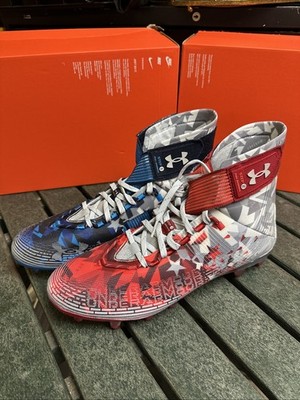 NEW Under Armour Highlight MC Mens 3026340-100 Red Blue 
