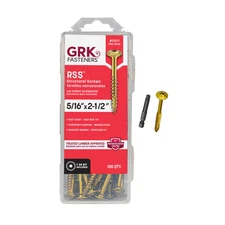 GRK Fasteners RSS™ 5/16 x 2-1/2 Inch, Rugged Structural Screws, 100 PCS, Rust