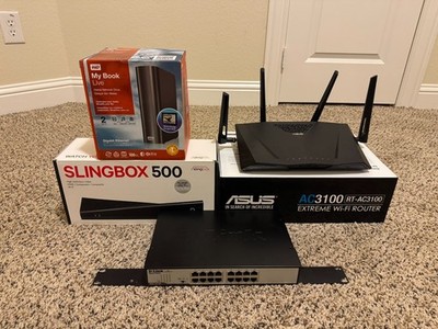 Network Bundle with 16-Port switch / Router / Storage and SlingBox