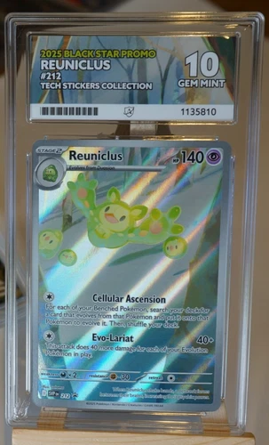 Ace 10 -Reuniclus 212 Black Star Promo- Gem Mint Pokemon - Perfect Subs