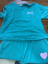 pj salvage 2piece pajama short set xl