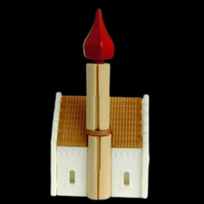Ü eggs single figure with BPZ - "romantic crayon houses" - church - 1997