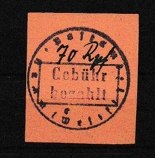 Lokal Hamm 3 b ohne Gummi (wie verausgabt) sehr selten BPP-gepr&uuml;ft  (L00856)
