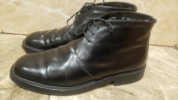 Men Bruno Magli Boots Black Leather 43