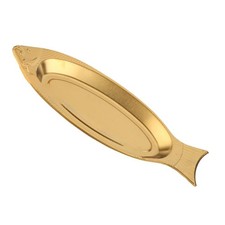 Korean Style Fish Plate Steel 35x16x3cm for Family Dinners and Parties