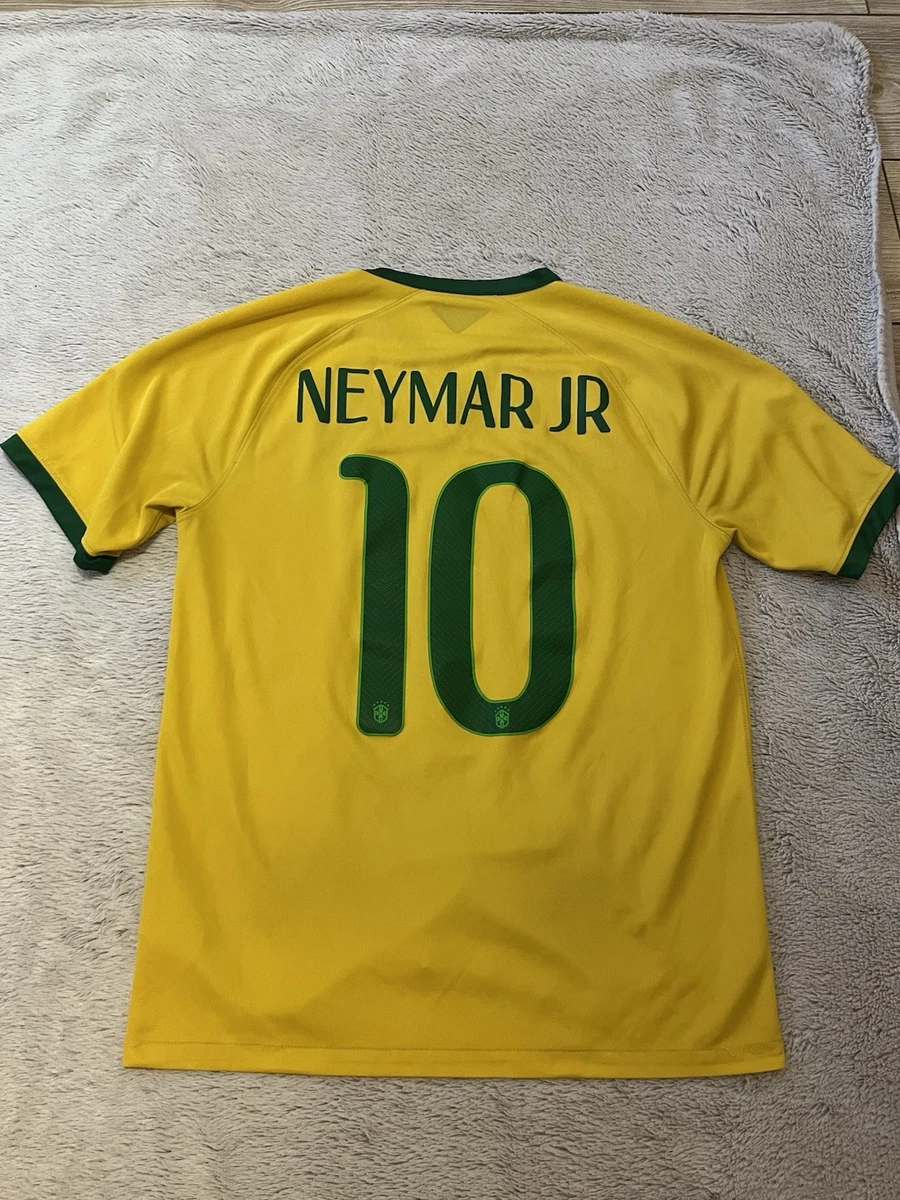 Maillot Nike Brésil Neymar Jr Dédicacé – Collectionneur Et Fans, état Correct