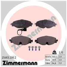 Satz Bremsbeläge Bremsklötze vorne für VW Arteon 3H7 3H9 Golf 7 5G1 AM1 | 240