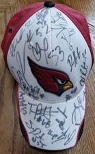 2011 Arizona Cardinals Team Signed Autographed Hat 15+ Joey Porter & Others NFL